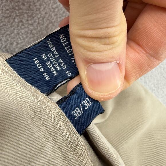 Vintage Ralph Lauren Chino Pants Men's 38x30 Fits 36x29 Baggy Trousers Hammond - Picture 7 of 10